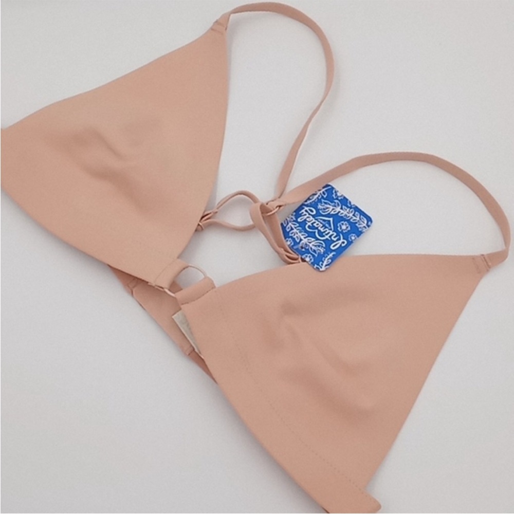 Free People‎ Oh Scuba Neoprene Convertible Bralette Shell Pink